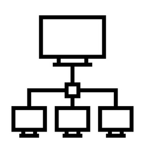 网络平面矢量图标