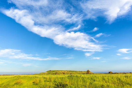 沙龙公园多云的天空背景