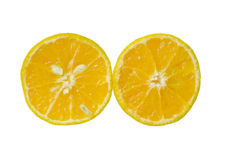 橘黄色, 水滴半切白色背景