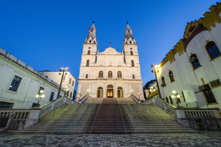 Nossa Senhora das Dores 教堂在历史名城阿雷格里港, 格兰德河, 巴西