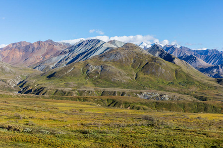 早秋季阿拉斯加国家公园景景