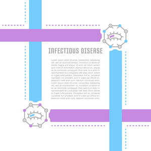 传染性疾病网站横幅和登陆页图片