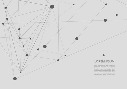 科学网络模式, 连接线和点。医学化学技术概念设计