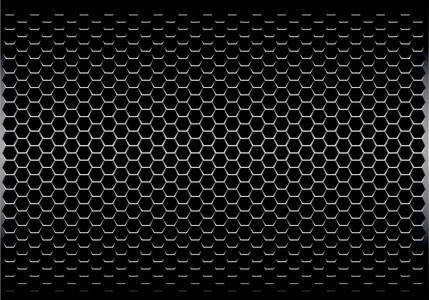 深灰色六角金属网格图案设计现代未来主义背景纹理矢量图照片