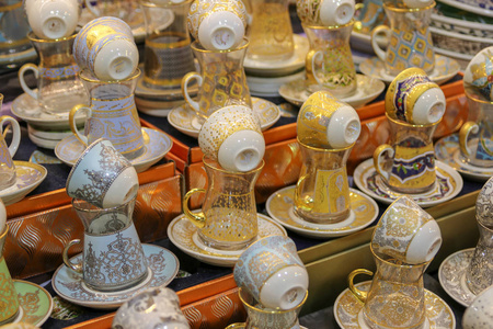 传统土耳其陶瓷和礼品板材