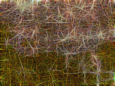 抽象色线交织在不同的方向上照片