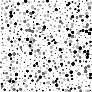 在白色背景矢量上随机黑点的随机黑点散点模式照片