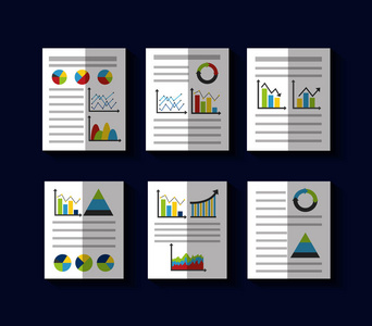 统计数据业务报告模板样式图表和图表