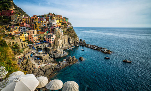 意大利五渔村海岸 Manarola