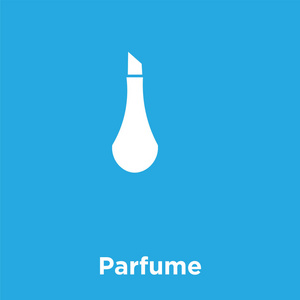 Parfume 图标在蓝色背景上被隔离