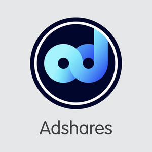 Adshares 虚拟货币矢量符号图标