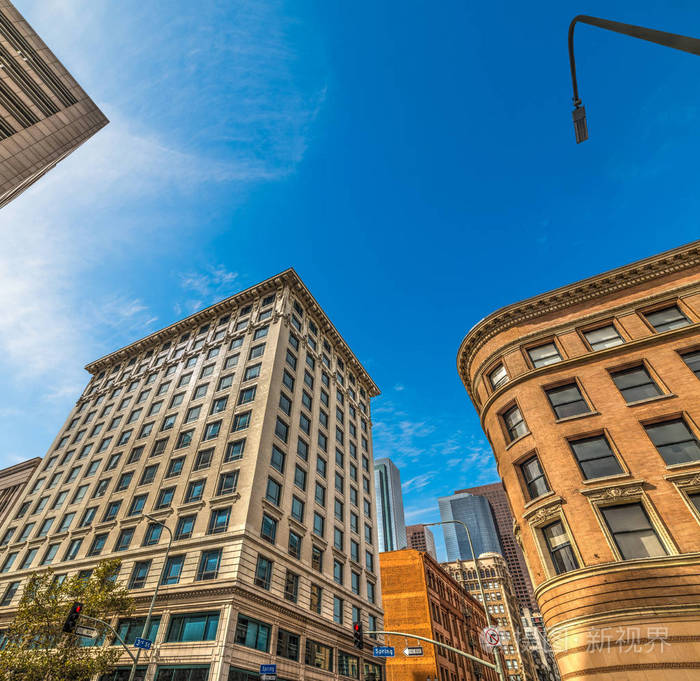 洛杉矶市中心的春街建筑