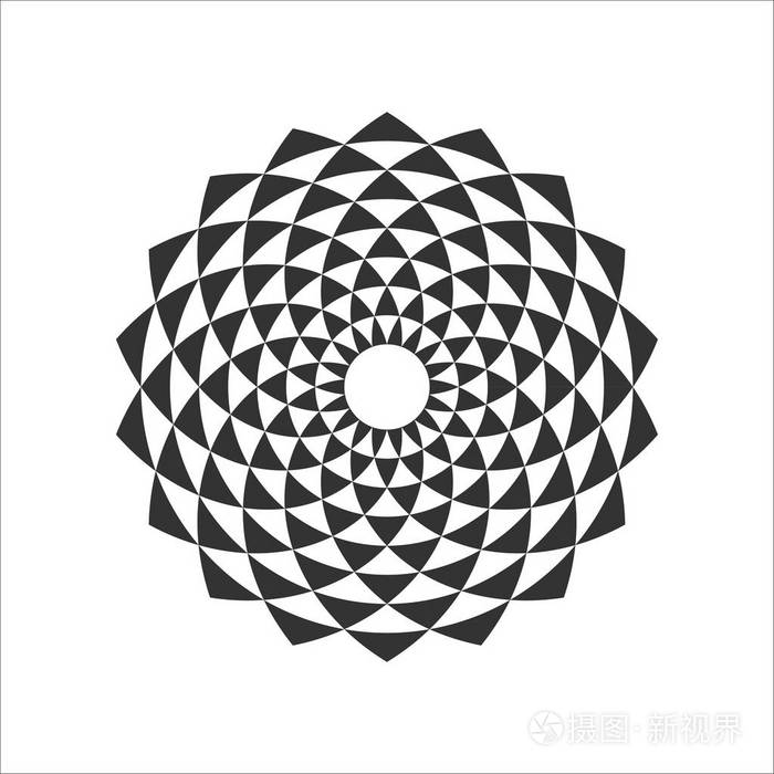 圆形分形设计单元