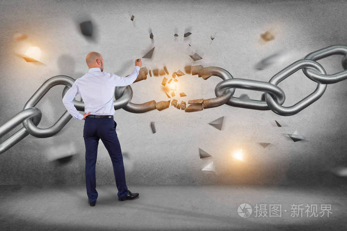 断链的弱链路爆炸-3d 渲染