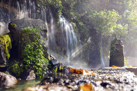 七瀑布。Juayua, 松索纳特, 萨尔瓦多