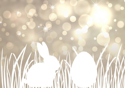 复活节兔子彩蛋背景