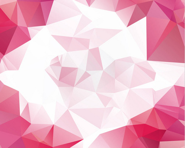 粉红三角背景设计。在折纸艺术中的几何背景