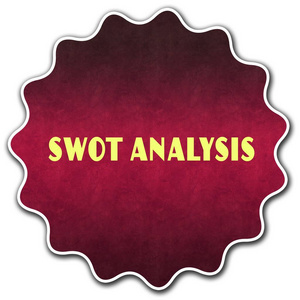 Swot 分析圆徽章