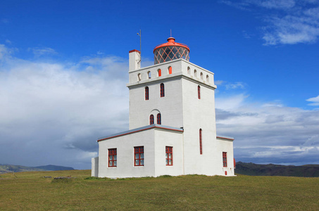 dyrholaey 灯塔在冰岛