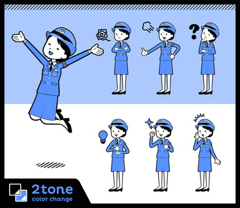 2tone 型警 Womenset 01