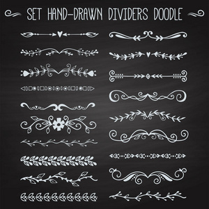 小黄鸭优雅的边界分隔符页码和段落分隔符装饰框和边框设置矢量复古的