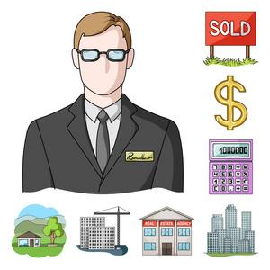 房地产经纪人, 代理卡通图标集的设计.