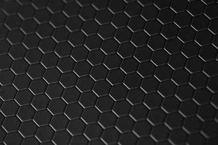 蜂窝聚四氟乙烯黑色背景照片