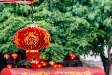 中泰寺中国红灯笼