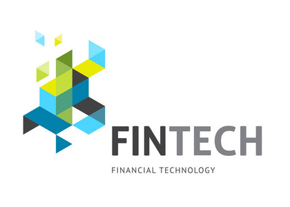 fintech 现代标志概念设计