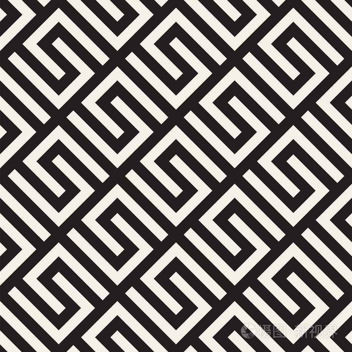 矢量无缝格子图案现代时尚的纹理与格子重复几何网格简单的图形设计