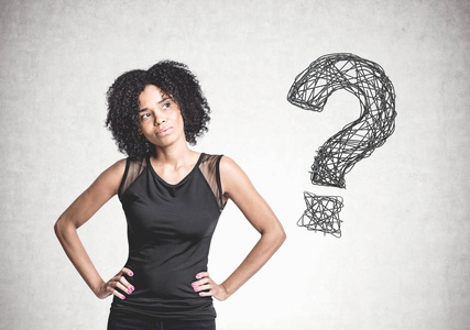 黑色的问号图片