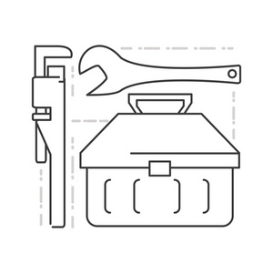 平面设置图标工具管道