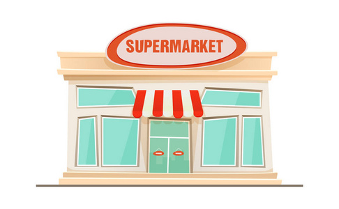 生鲜超市卡通图片