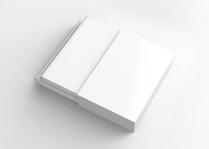 空白书与纸板盒盖子图片