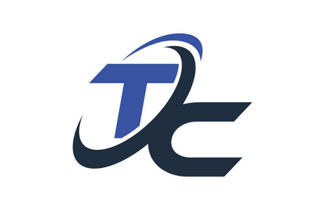 Tc 蓝色旋风全球数字商务信函徽标
