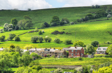 Mancheste 附近山顶地区的英国古典风光