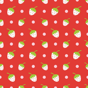 创意可爱的草莓矢量图案