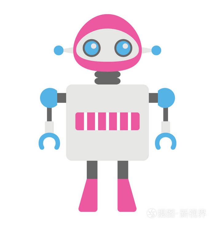 平面图标机械机器人, 人工智能