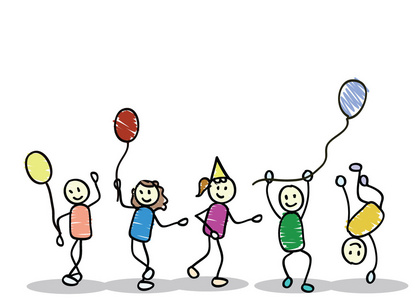 小孩舞蹈卡通小孩照片