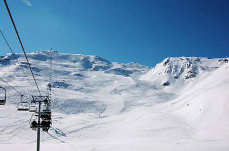 谷的意见滑雪胜地法国