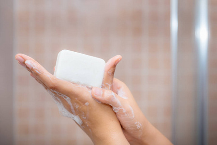 洗手用肥皂清洗机的关闭视图