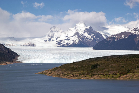 佩里托莫雷诺冰川在洛杉矶 Glaciares 国家公园, 巴塔哥尼亚, 阿根廷