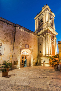 照亮圣劳伦斯教堂在 Birgu, 马耳他