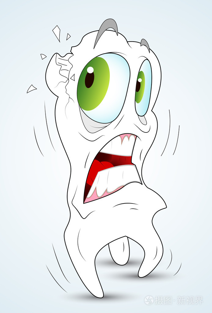 断掉的牙齿插画-正版商用图片04csv2-摄图新视界