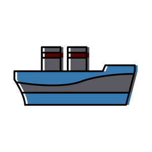船舶货物物流海运图标