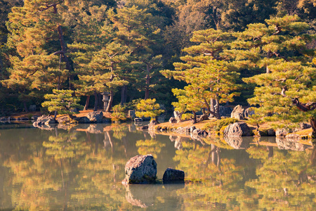 日本园林与水湖自然景观背景的要求