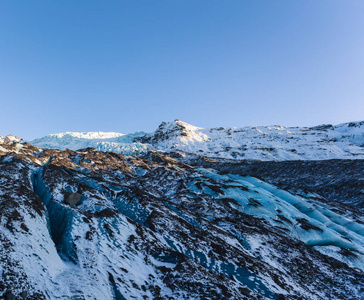 Skaftafell 冰川风景冬天