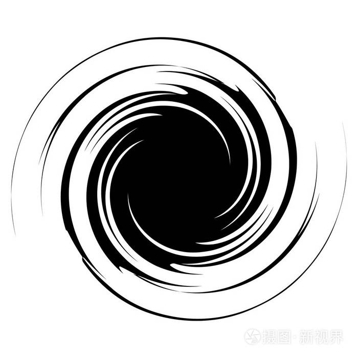 螺旋, 漩涡, 旋转抽象设计元素.旋转母题, 矢量图示