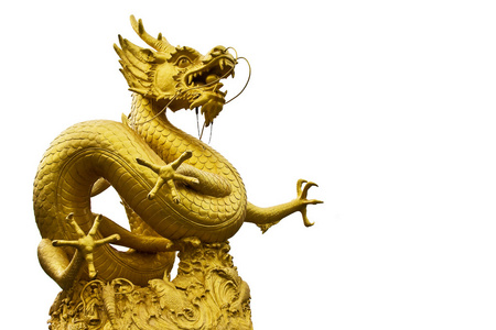 中国龙雕像照片