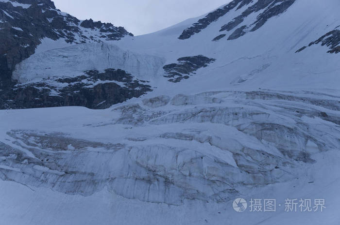 意大利大天堂阿尔卑斯冰川与冰